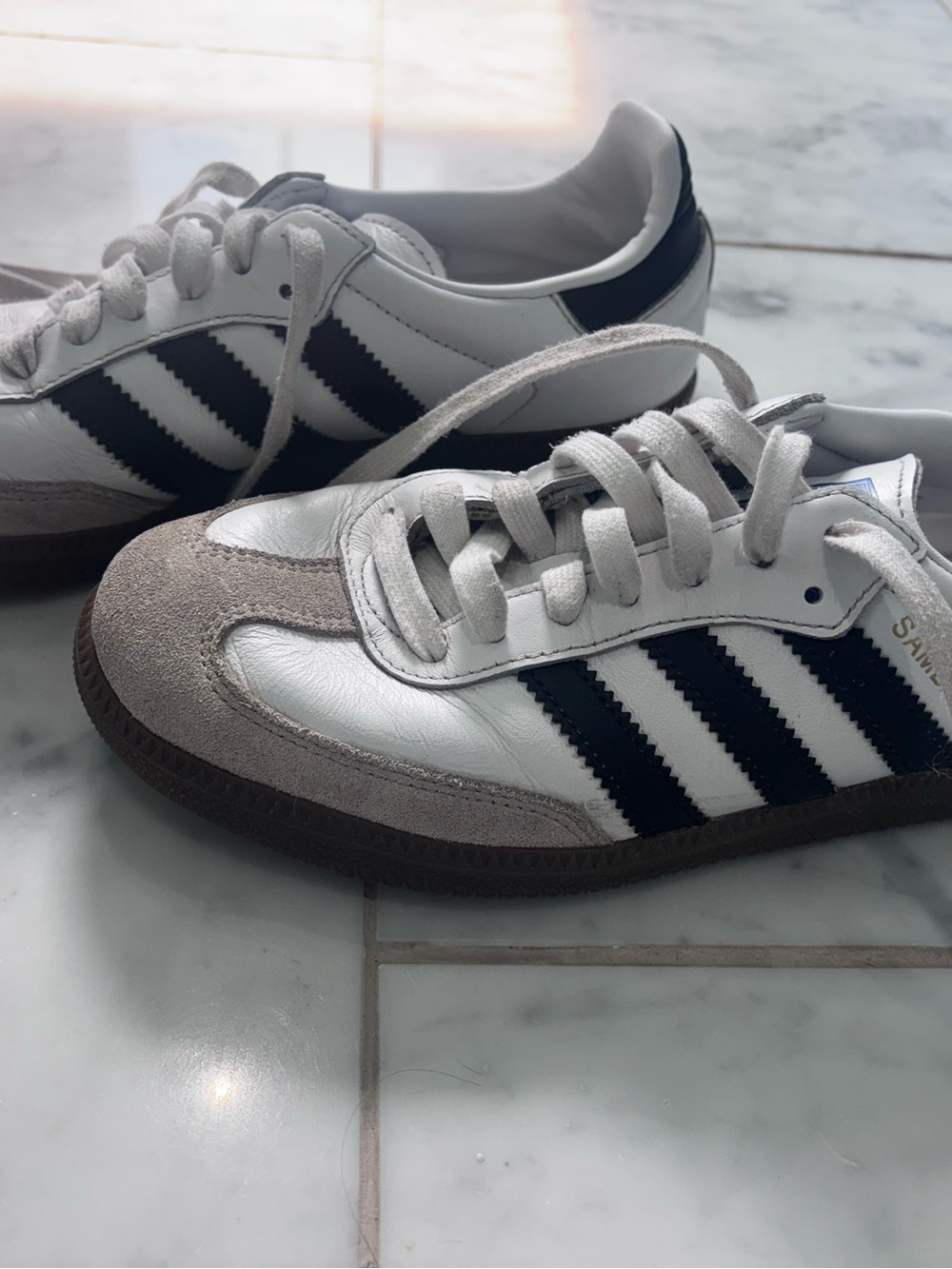 adidas Samba Retro White with black stripes - Picture 4 of 10